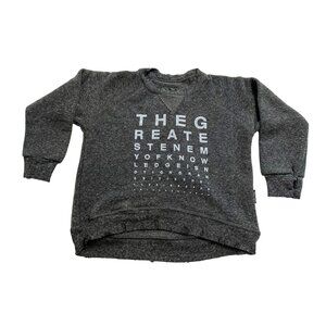 Nununu Vision Test Sweatshirt in Charcoal Grey